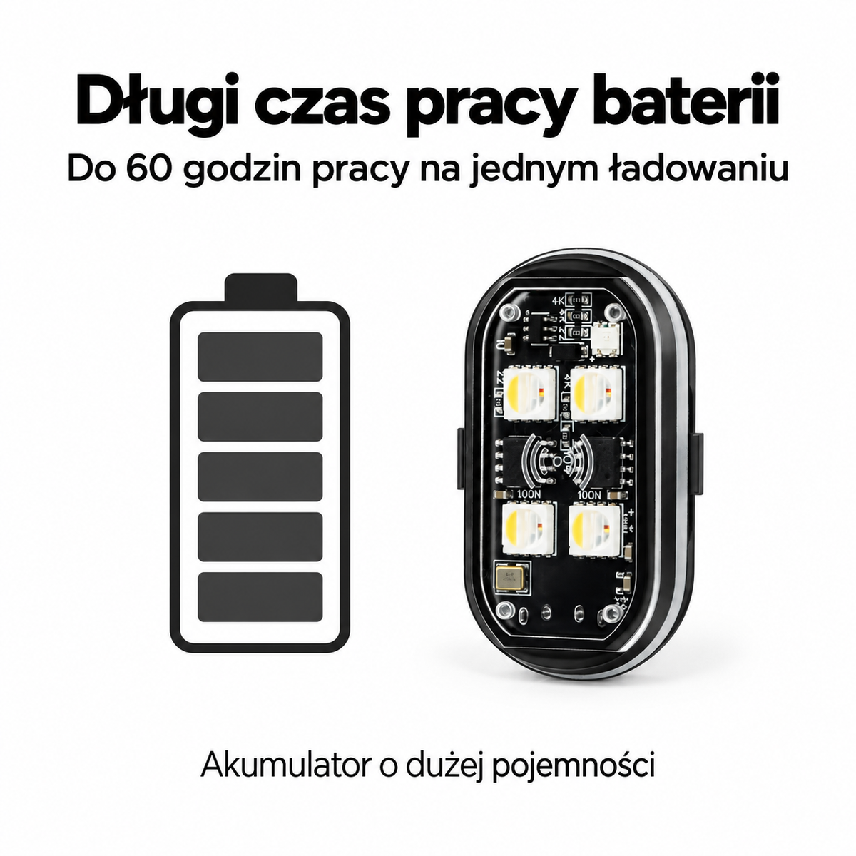Bezprzewodowe lampki do auta