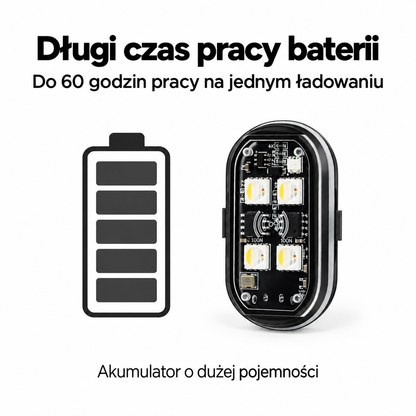 Bezprzewodowe lampki do auta